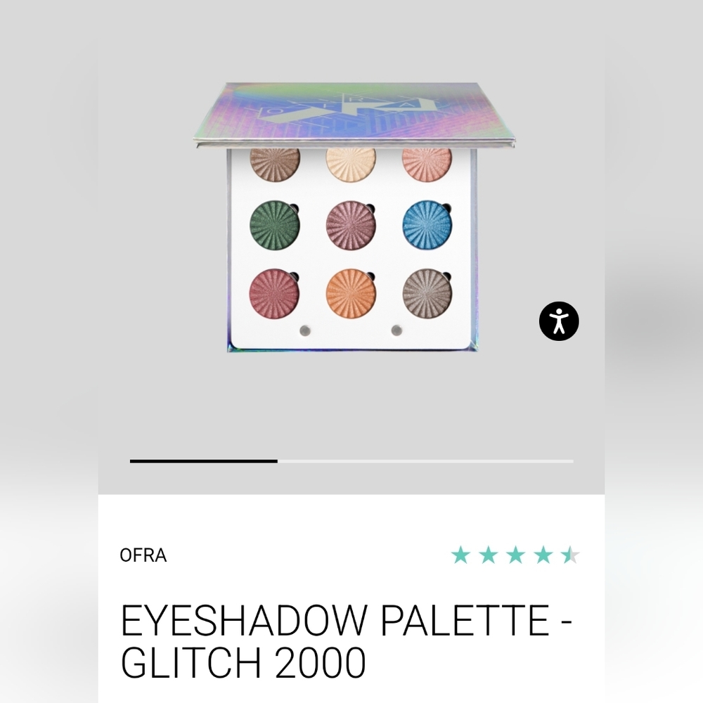 NWT OFRA Glitch 2000 liquid-to-baked 9 pan eyeshadow pigment palette